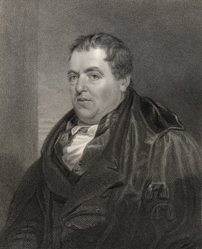 Sir John Leslie, grabado por H. Cook, de 