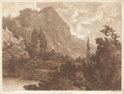 Un segundo dibujo hecho a partir de la misma mancha de Alexander Cozens and William Pether