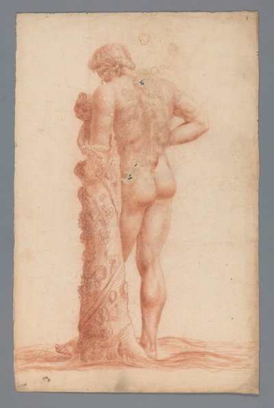 Estudio de la imagen de un hombre de pie con un niño de Alexander Cranendoncq