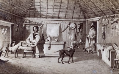El primer hogar del ocupante ilegal, c.1847 de Alexander Denistoun Lang