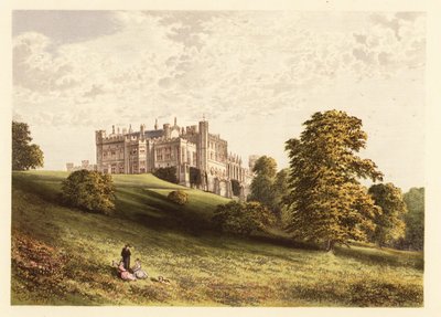Castillo de Lambton, Condado de Durham, Inglaterra. ,1880 (grabado) de Alexander Francis (after) Lydon