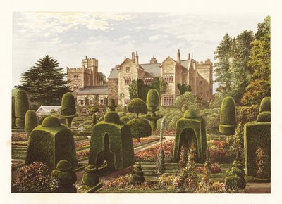 Levens Hall, Cumbria, Inglaterra. ,1880 (grabado) de Alexander Francis (after) Lydon