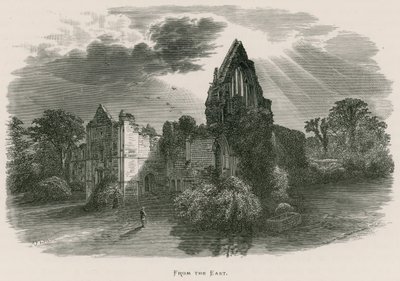 Abadía de Dryburgh, desde el Este de Alexander Francis Lydon