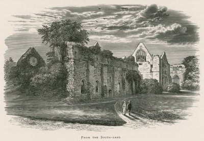 Abadía de Dryburgh, desde el sureste de Alexander Francis Lydon