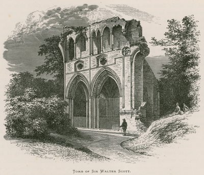 Abadía de Dryburgh, tumba de Sir Walter Scott de Alexander Francis Lydon