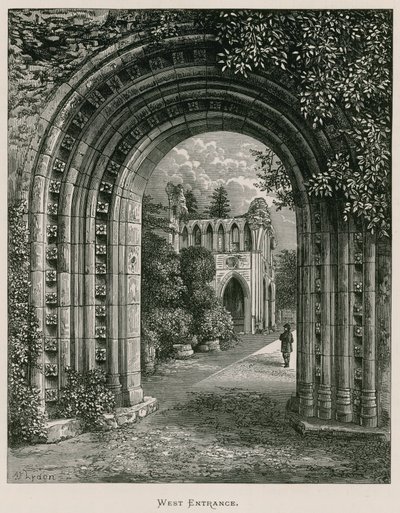 Abadía de Dryburgh, Entrada Oeste de Alexander Francis Lydon