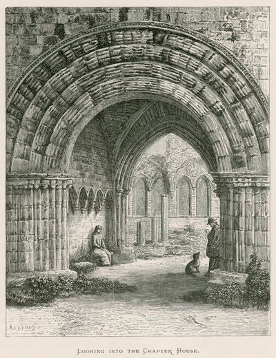 Abadía de Furness, mirando hacia la sala capitular de Alexander Francis Lydon