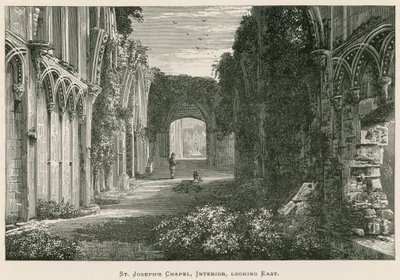 Abadía de Glastonbury, Capilla de San José, Interior, mirando al este de Alexander Francis Lydon