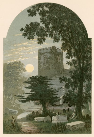 Ilustración para la Elegía de Gray de Alexander Francis Lydon