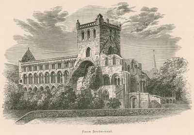 Abadía de Jedburgh, desde el sureste de Alexander Francis Lydon