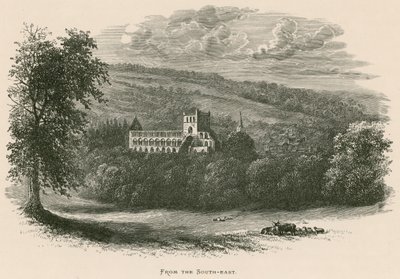 Abadía de Jedburgh, desde el sureste de Alexander Francis Lydon