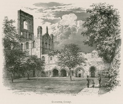 Abadía de Kirkstall, Patio del Claustro de Alexander Francis Lydon