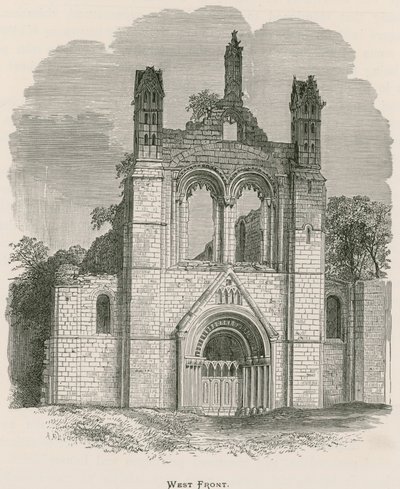 Abadía de Kirkstall, frente oeste de Alexander Francis Lydon