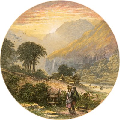 Escena del distrito de los lagos de Alexander Francis Lydon