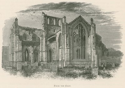 Abadía de Melrose, desde el este de Alexander Francis Lydon