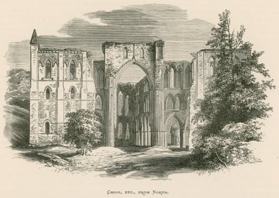 Abadía de Rievaulx, Coro, etc, desde el Norte de Alexander Francis Lydon