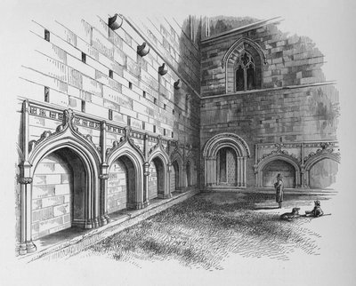 Los claustros, Abadía de Melrose, c1880, 1897 de Alexander Francis Lydon