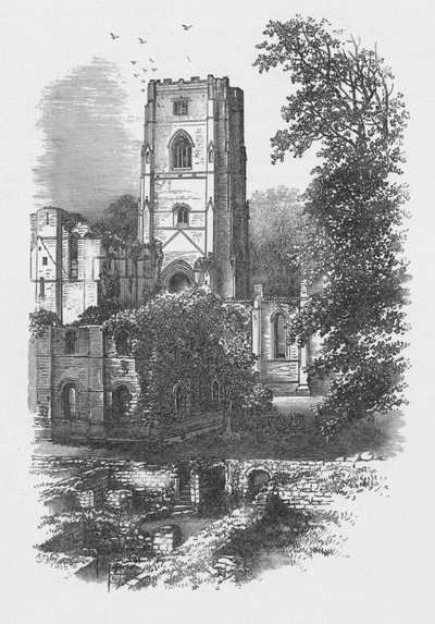 La Torre, Abadía de Fountains, c. 1880, 1897 de Alexander Francis Lydon