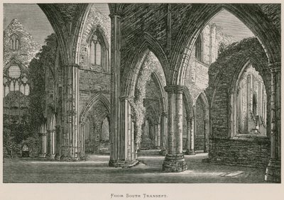 Abadía de Tintern, desde el transepto sur de Alexander Francis Lydon
