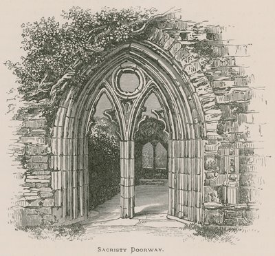 Abadía de Tintern, puerta de la sacristía de Alexander Francis Lydon