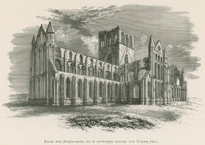 Abadía de Whitby, Desde el Noreste, como aparecía antes de que la Torre cayera de Alexander Francis Lydon