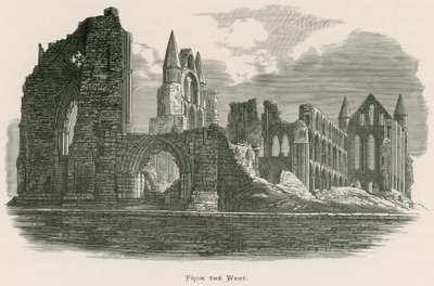 Abadía de Whitby, desde el oeste de Alexander Francis Lydon