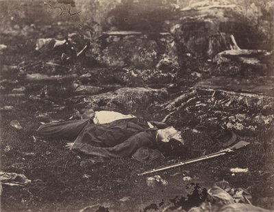 El último sueño de un francotirador, Gettysburg, Pensilvania de Alexander Gardner