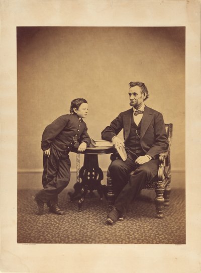 [Abraham Lincoln y su hijo Thomas (Tad)] de Alexander Gardner
