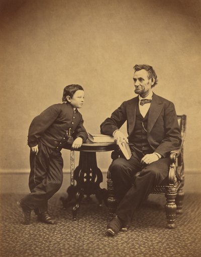 Abraham Lincoln y su hijo Thomas (Tad) de Alexander Gardner