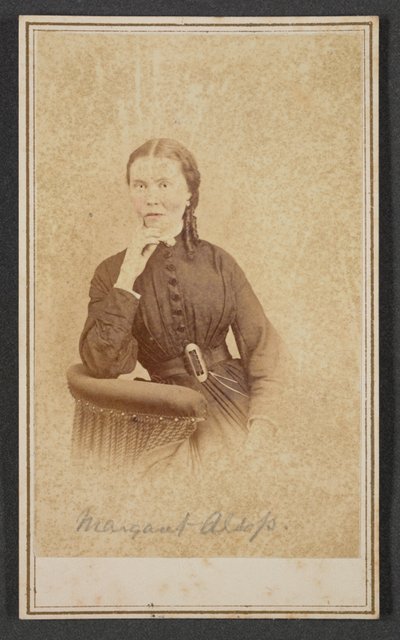 Retrato de carte-de-visite de Margaret Alsop, ca. 1865 de Alexander Gardner