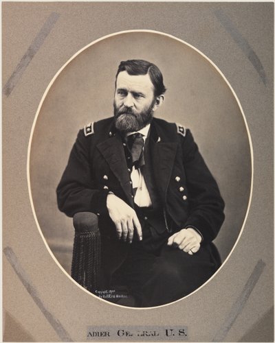 Impresión de arroz de platino de Ulysses S. Grant, 1865, impresa en 1901 de Alexander Gardner
