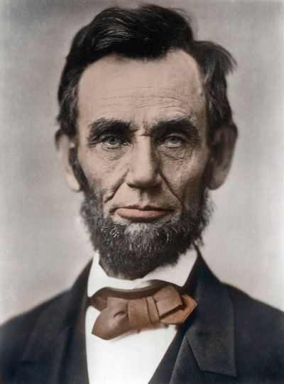 Retrato de Abraham Lincoln (1809-1865) 16º Presidente de los Estados Unidos de América. Fotografía de Alexander Gardner de Alexander Gardner