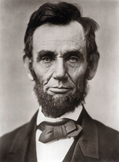 Retrato de Abraham Lincoln (1809-1865) 16º Presidente de los Estados Unidos de América. Fotografía de Alexander Gardner de Alexander Gardner