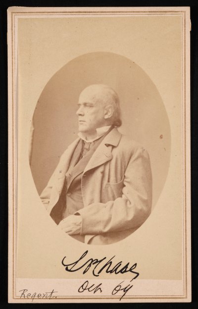 Retrato de Salmon Portland Chase 1808-1873, octubre 1864 de Alexander Gardner