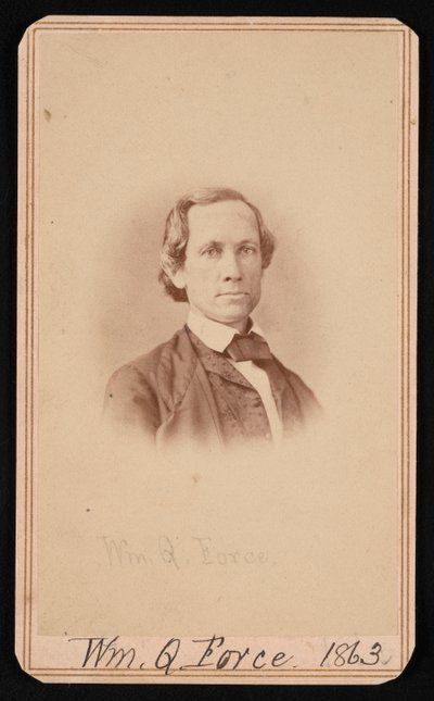 Retrato de William Quereau Force 1820-1880, junio 1863 de Alexander Gardner