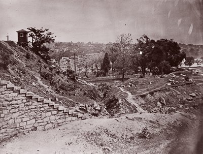 Ruinas del puente ferroviario R & P, Richmond, ca. 1865 de Alexander Gardner