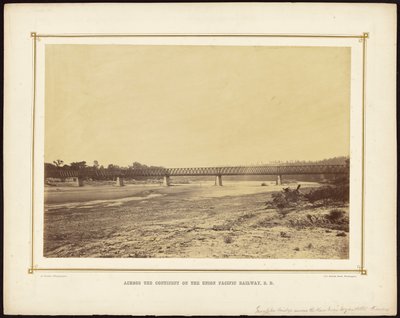 [Puente Turnpike sobre el río Kaw cerca de Wyandotte, Kansas] de Alexander Gardner