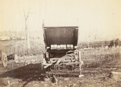 Sin título, [Vagón de batería de Field Telegraph] de Alexander Gardner
