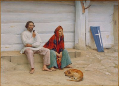 Ataúd campesino de Alexander Gierymski