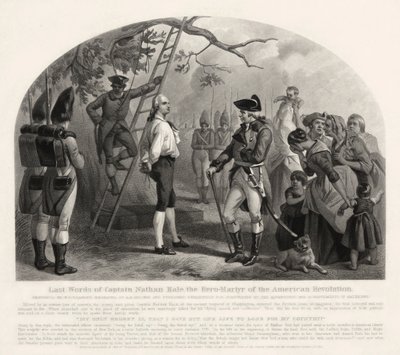 Últimas palabras del capitán Nathan Hale de Alexander Hay Ritchie