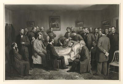 Lincoln en su lecho de muerte de Alexander Hay Ritchie