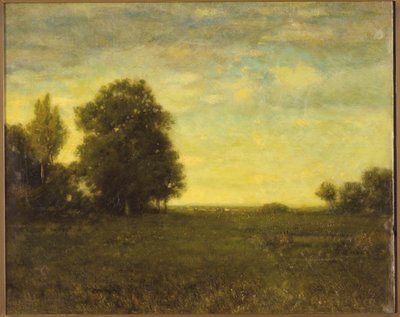 Un prado con árboles de Alexander Helwig Wyant