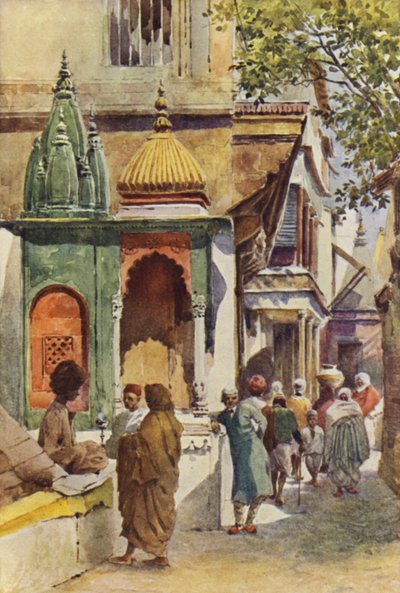 Un santuario en una calle de Benarés de Alexander Henry Hallam Murray