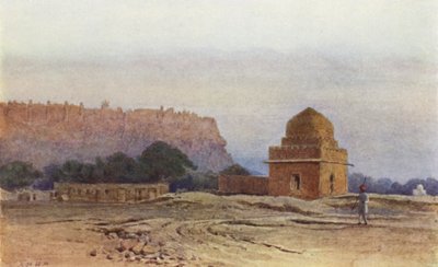Fuerte de Gwalior antes del amanecer de Alexander Henry Hallam Murray