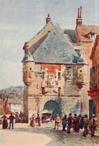 Honfleur, Harbour Gateway (litografia en color) de Alexander Henry Hallam Murray