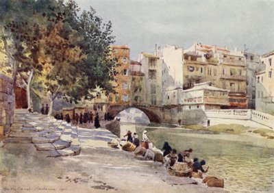 Narbonne, "El canal de los dos mares" (litografia en color) de Alexander Henry Hallam Murray