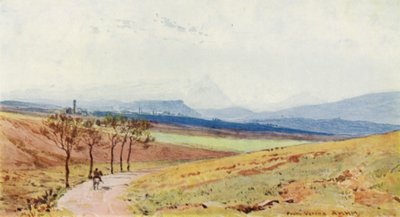 Los Alpes desde Verona (litografia en color) de Alexander Henry Hallam Murray