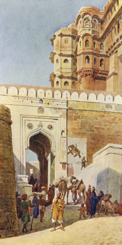 El Ascenso al Palacio, Jodhpur de Alexander Henry Hallam Murray