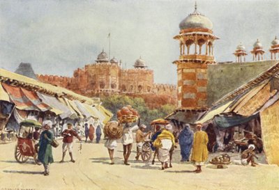 El Bazar, Agra de Alexander Henry Hallam Murray
