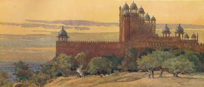La Mezquita y la Puerta de la Victoria, Fatehpur Sikri, c.1880 1905 de Alexander Henry Hallam Murray